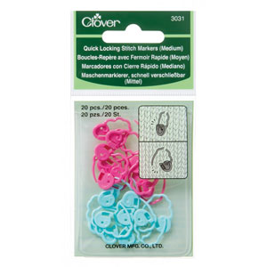 Clover Stitch Markers - Quick Locking Stitch Markers (Medium)