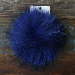 Big Bad Wool Pompoms  - Raccoon - Blue (6)