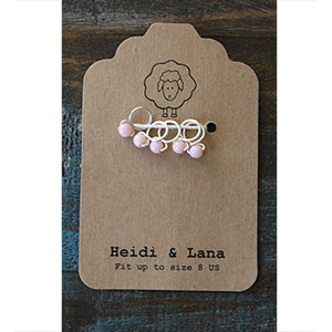 Heidi and Lana Stitch Markers - Small Silver - Taffy