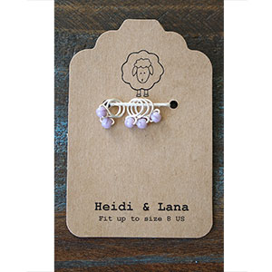 Heidi and Lana Stitch Markers - Small Silver - Heather
