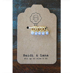 Heidi and Lana Stitch Markers - Small Gold - Bluebell