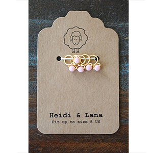 Heidi and Lana Stitch Markers - Small Gold - Taffy