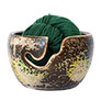 LickinFlames Yarn Bowl - Medium - Obvara Green/Yellow Accessories photo