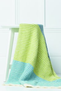 Baby Knits Collection - Striped Blanket - PDF DOWNLOAD by Rowan