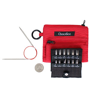 ChiaoGoo TWIST Red Lace Interchangeable Sets needles 2/3 SHORTIES (US 0 - US 3) - Ships Mid June