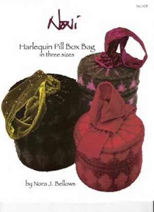 Noni Patterns - zHarlequin Pill Box Bag Pattern