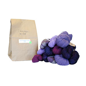 Jimmy Beans Wool DK/Sport Weight Mystery Grab Bags yarn Purples