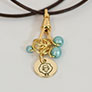 Heidi and Lana Stitch Marker Necklace - Gold Sage Accessories photo