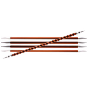 Knitter's Pride Zing Double Pointed Needles - US 9 (5.5mm) - 6" Sienna