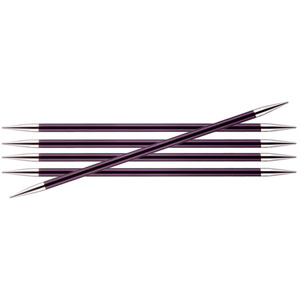 Knitter's Pride Zing Double Pointed Needles - US 10 (6.0mm) - 8" Purple Velvet