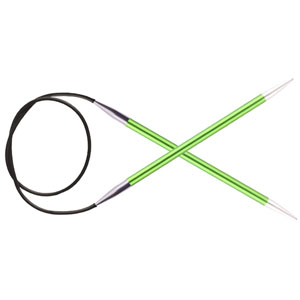Knitter's Pride Zing Fixed Circular Needles - US 4 (3.5mm) - 24" Chrysolite
