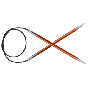 Zing Fixed Circular Needles - US 2 (2.75mm) - 47" Carnelian by Knitter's Pride