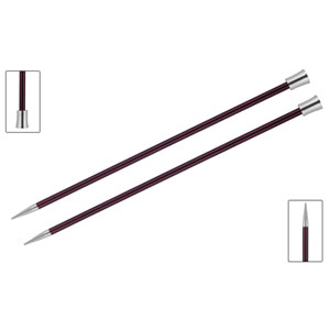 Zing Single Pointed Needles - US 10 (6.0mm) - 14" Purple Velvet by Knitter's Pride