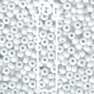 Miyuki Beads Size 6/0 - 20g Tube - 9402 Opaque White