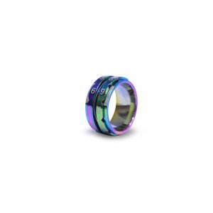 Knitter's Pride Row Counter Ring - Rainbow - Size 7