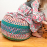 KT and the Squid - Monster Pouf - PDF DOWNLOAD Patterns photo