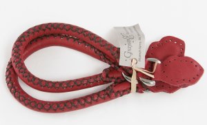 Grayson E Small Rolled Leather Handles - 1 - Red