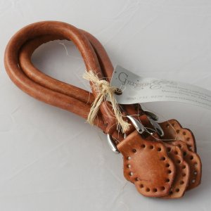 Grayson E Small Rolled Leather Handles - 4 - Buckskin
