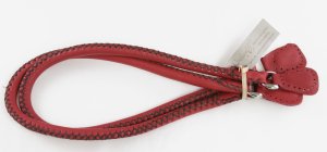 Grayson E Large Rolled Leather Handles - 1 - Red