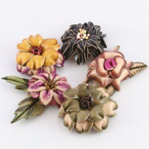 Grayson E Leather Flowers - Small Leather Flower (2nd Quality)