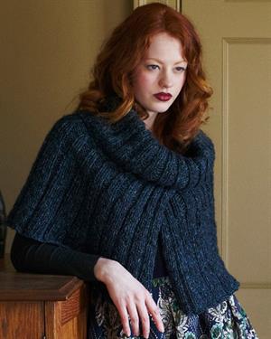 Ribbed Capelet pattern