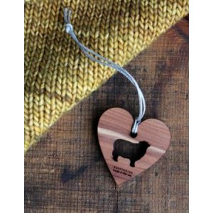 Never Not Knitting Notions - Cedar Heart Charm