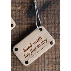 Never Not Knitting Notions - Wooden Hand Wash Tag