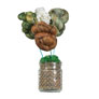 Jimmy Beans Wool Flatiron Shawl - Crochet Bouquet - Venti Dragon Mocha Kits photo