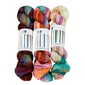 Hedgehog Fibres Jimmy Beans Wool Exclusive Potluck Color Fade Kit yarn Desert Sunset
