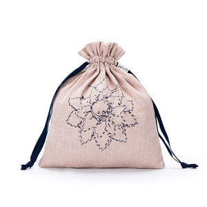 della Q Small Eden Project Bag - 115-1 - *Linen - Blush Flower