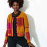 Trendsetter Multipatterned Cardigan - Autumnal, Small Size Kits photo