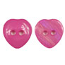 Blue Moon Button Art Plastic Buttons - 20mm Heart Buttons- Pink Buttons photo