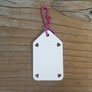 Katrinkles Write On/ Wipe Off Project Tags - White Tag- Pink Chain Accessories photo