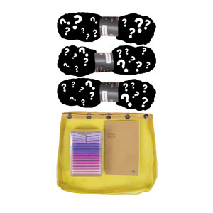 Madelinetosh 3 Skein Onesie Mystery Grab Bags kits Tosh Merino Light - Black & White