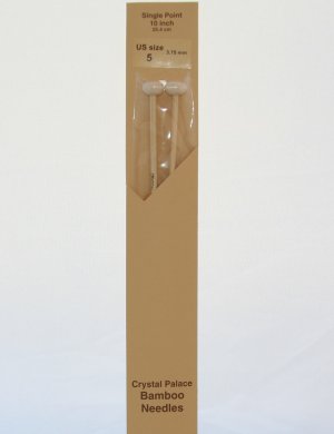 Crystal Palace Star Bamboo Single Points Needles - US 10.5 - 10" Needles