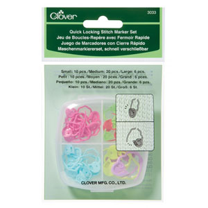 Clover Stitch Markers - Quick Locking Stitch Marker Set