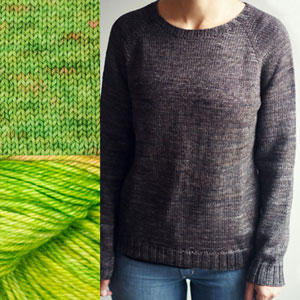 Madelinetosh Sweater Club kits Pear, Please - XL, XXL (45.5, 50.5) inches