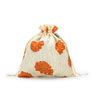 della Q Small Eden Project Bag - 115-1 - *Linen Flower - Orange Accessories photo