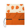 della Q Tri-Fold Circular Needle Case - 1145 - *Linen Flower - Orange Accessories photo