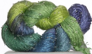 Artyarns Beaded Silk Yarn - 106 - Blues, Greens