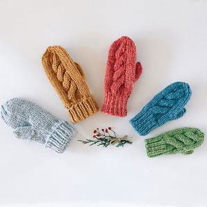 Malabrigo Chunky Piper Mittens Kit - Hats and Gloves