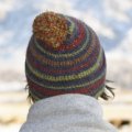 Stitch Mountain Slouchy Stripes Crocheted Cap