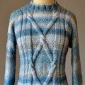 Blue Heartstrings Sweater