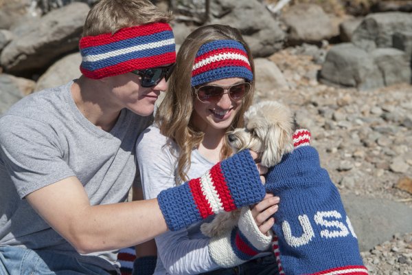 Stitch Mountain - Team USA Dog Sweater Free Knitting Pattern