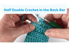 Half Double Crochet in the Back Bar
