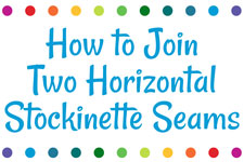 How to Join Two Horizontal Stockinette Seams