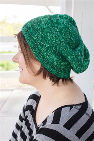 Kristen's Green Winter Wheat Hat