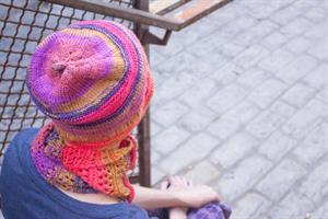 Leslie's Wedge Scarf and matching Shore Hat