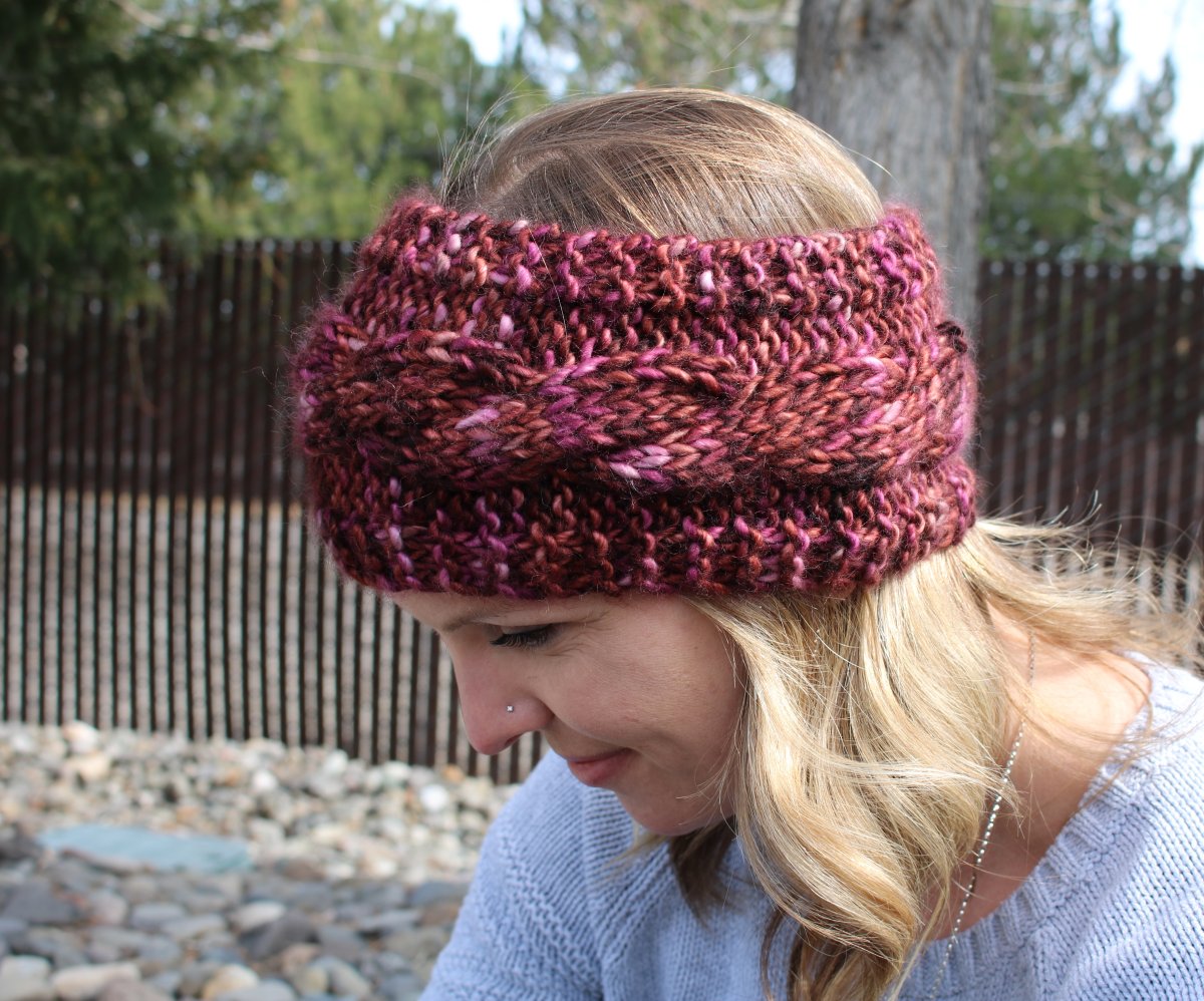 Wendy S Super Easy Chunky Cabled Headband Knitting Project