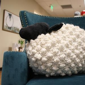 Cassidy's Bobble Sheep Pillow